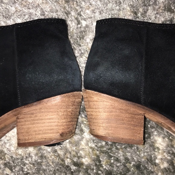 SOLD! Madewell Black Suede Janice Ankle Booties - Picture 6 of 8